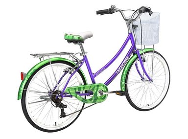 BICICLETA DE PASEO OXFORD CYCLOTOUR MORADO ARO 24 - 3