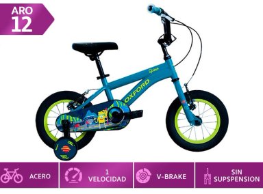 BICICLETA INFANTIL OXFORD SPINE PETRÓLEO ARO 12 - 1