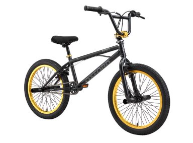 BICICLETA INFANTIL OXFORD SPINE NEGRO AMARILLO ARO 20 - 2
