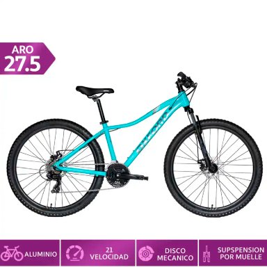 BICICLETA URBANA OXFORD VENUS 1 VERDE TALLA M ARO 27.5 - 1