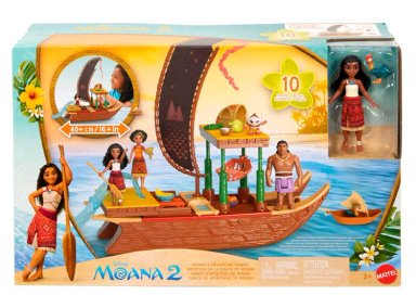 MOANA 2 SET DE JUEGO CANOA DE AVENTURAS CON MINI MUÑECA Y ACCESORIOS - 1