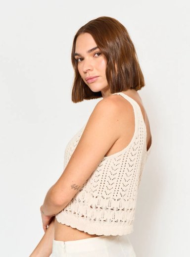 POLERA SIN MANGAS ALGODÓN MUJER ONLY - 2