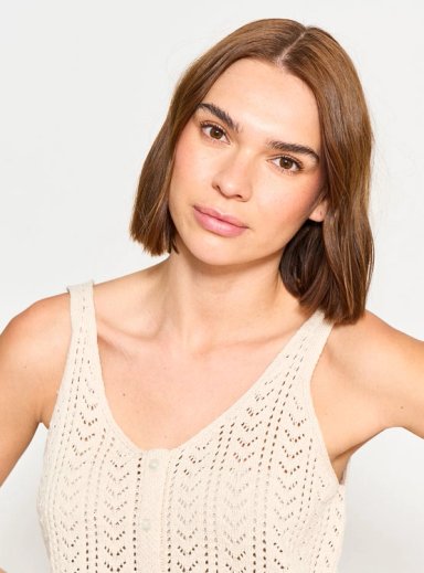 POLERA SIN MANGAS ALGODÓN MUJER ONLY - 3