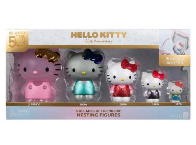 HELLO KITTY PACK DE 5 FIGURAS 50 ANIVERSARIO - 1