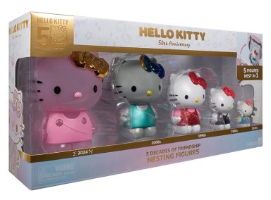 HELLO KITTY PACK DE 5 FIGURAS 50 ANIVERSARIO - 2