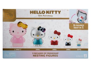 HELLO KITTY PACK DE 5 FIGURAS 50 ANIVERSARIO - 3