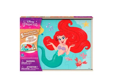 PUZZLE DE MADERA PRINCESAS 5 EN 1 - 1