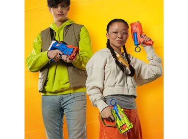 LANZADOR NERF N SERIES TRIPLE ACTION - 6