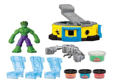 MASAS Y PLASTILINAS PLAY DOH MARVEL HULK APLASTA Y MOLDEA - 1