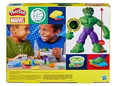 MASAS Y PLASTILINAS PLAY DOH MARVEL HULK APLASTA Y MOLDEA - 15