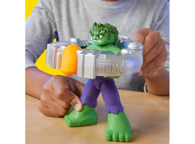 MASAS Y PLASTILINAS PLAY DOH MARVEL HULK APLASTA Y MOLDEA - 8