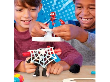 MASAS Y PLASTILINAS PLAY DOH MARVEL SPIDER-MAN LANZA Y ATRAPA - 6