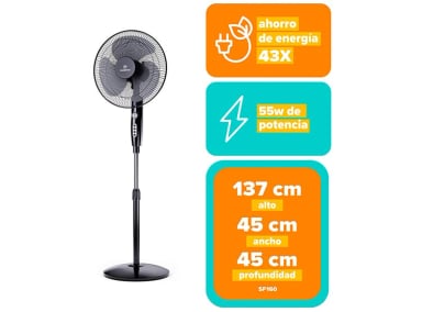VENTILADOR MADEMSA SF160 55W NEGRO - 8