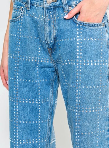 JEANS ALGODÓN STRAIGHT MUJER PEPE JEANS GLITTER - 4