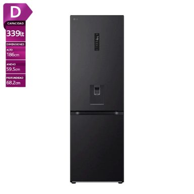 REFRIGERADOR BOTTOM FREEZER LG GB37SPT 343L NO FROST GRAFITO - 1