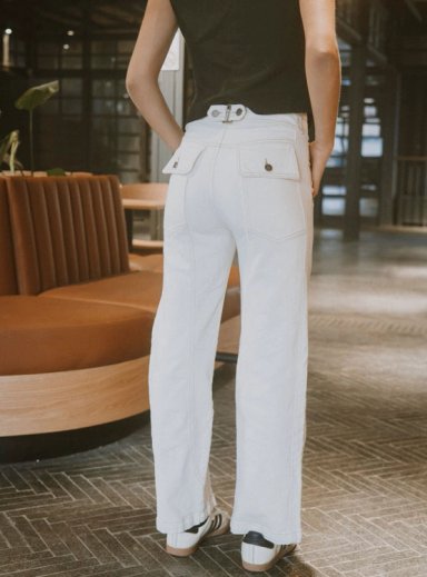 JEANS ALGODÓN REGULAR MUJER RUPHA BLANCA - 3