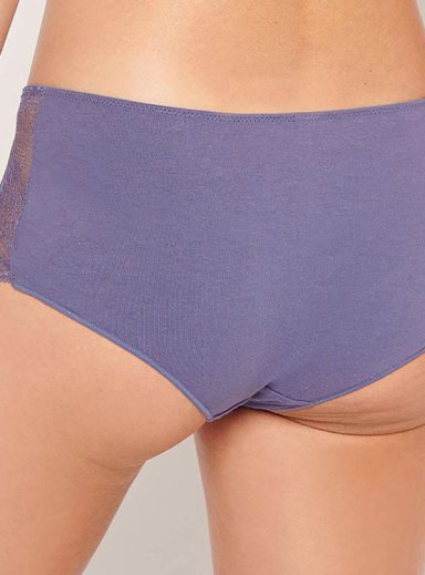 PACK 3 PANTALETAS INTIME ALGODÓN ELASTICADO LATERALES ENCAJE - 5