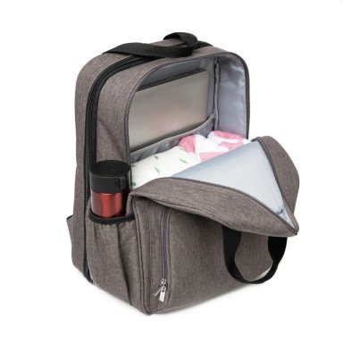 BOLSO PAÑALERO MUDADOR GRIS - 5