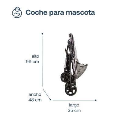 COCHE MASCOTA GRIS BP01 - 6