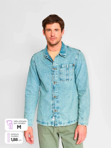 CHAQUETA ALGODÓN HOMBRE PEPE JEANS AZUL - 1