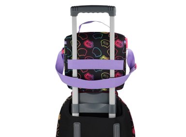 PACK MOCHILA CON RUEDAS XTREM RUN 5XT GATO NEGRO  - 5