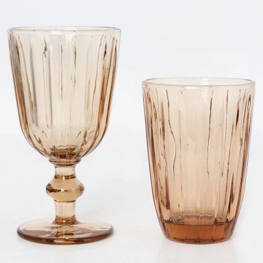 VASO RIPLEY HOME SET 4 OCRE ESPIGA VIDRIO - 2