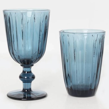 VASO RIPLEY HOME SET 4 AZUL ESPIGA VIDRIO - 2