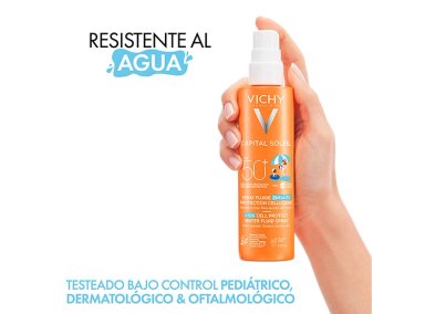 CAPITAL SPRAY VICHY INVISIBLE DE NIÑOS FPS 50+ 200 ML - 4