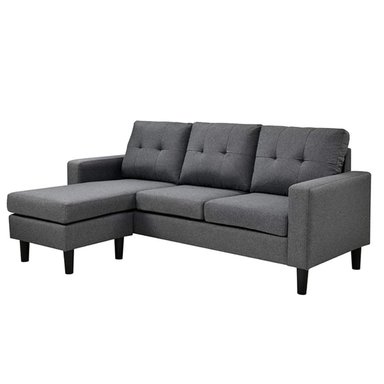 SOFÁ SECCIONAL RIPLEY HOME MILAN 3 CUERPOS LIBRE DISPOSICIÓN GRIS - 5