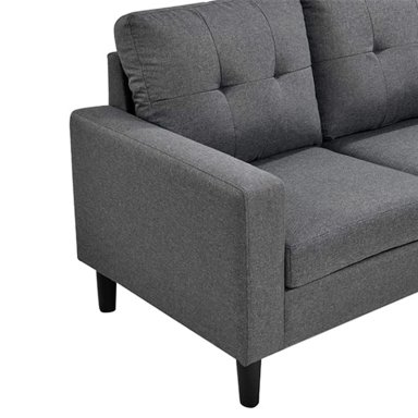 SOFÁ SECCIONAL RIPLEY HOME MILAN 3 CUERPOS LIBRE DISPOSICIÓN GRIS - 7