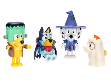 SET 4 FIGURAS HALLOWEEN FAMILY BLUEY - 2