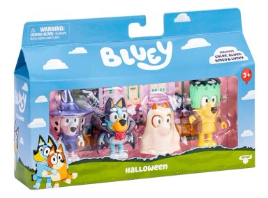 SET 4 FIGURAS HALLOWEEN FAMILY BLUEY - 6