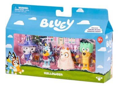 SET 4 FIGURAS HALLOWEEN FAMILY BLUEY - 7