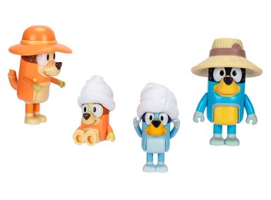 SET 4 FIGURAS TRIP FAMILY BLUEY - 1