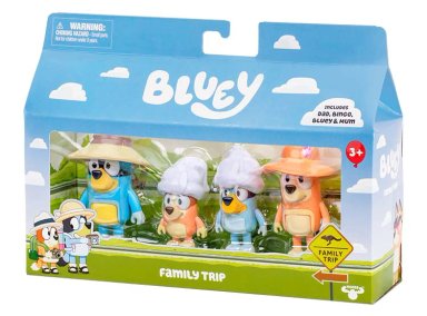 SET 4 FIGURAS TRIP FAMILY BLUEY - 6