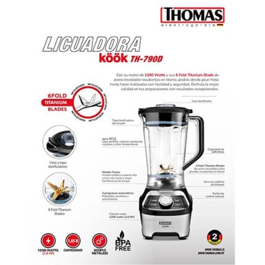 LICUADORA THOMAS TH-790D - 7