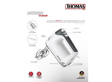 BATIDORA DE MANO THOMAS TH-8832M - 7