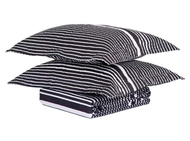 QUILT ANDES ESTAMPADO LISTADO NEGRO KING - 2