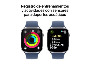 APPLE WATCH SERIE 10 46MM PLATA ALUMINIO CORREA DEPORTIVA S/M - 4