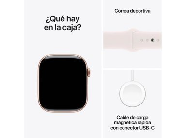 APPLE WATCH SERIE 10 46MM ROSE GOLD ALUMINIUM CORREA DEPORTIVA M/L - 9