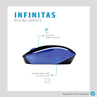 MOUSE INALÁMBRICO HP 200 (2HU85AA) - 5