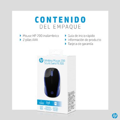 MOUSE INALÁMBRICO HP 200 (2HU85AA) - 6