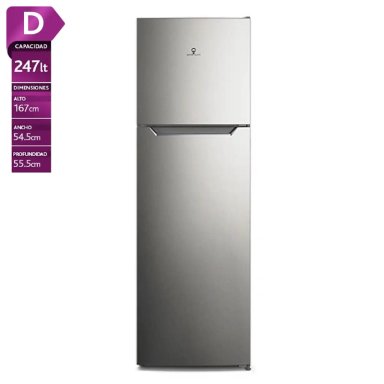 REFRIGERADOR TOP FREEZER MADEMSA ALTUS 1250I 247L NO FROST GRIS - 1