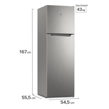 REFRIGERADOR TOP FREEZER MADEMSA ALTUS 1250I 247L NO FROST GRIS - 3
