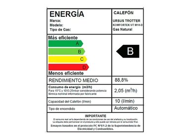 CALEFONT GAS NATURAL URSUS TROTTER KOMFORTEK M10-D - 5