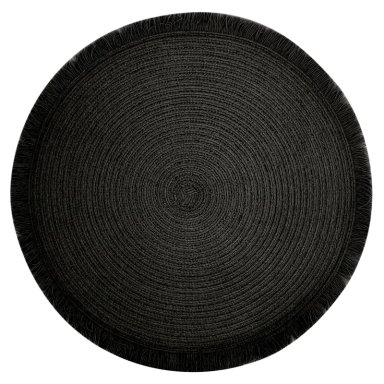INDIVIDUALES RIPLEY HOME SET REDONDO FLECOS NEGRO 4 - 1