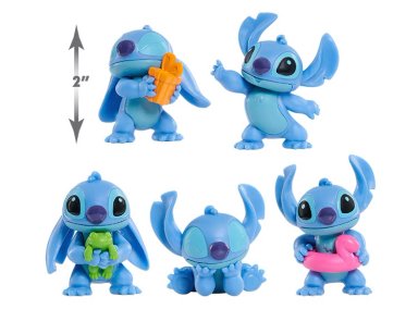 STITCH PACK DE 5 FIGURAS 2.5" DE DELUXE - 1