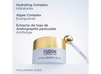 CONTORNO DE OJOS HIDRATANTE CON ÁCIDO HIALURÓNICO ISDIN ISDINCEUTICS HYALURONIC EYES 15 GR - 9