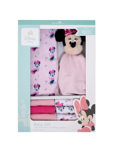 SET BEBÉ ALGODÓN NIÑO BAMBINO BLANCO 8 PIEZAS BAMIBINO BABY GIFT MICKEY - 2