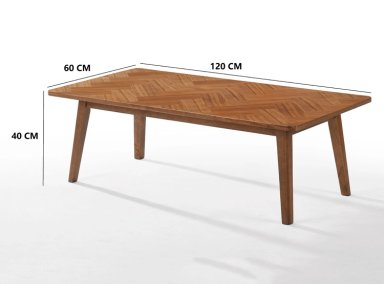 MESA DE CENTRO RIPLEY HOME CHEVRON MID CENTURY - 4